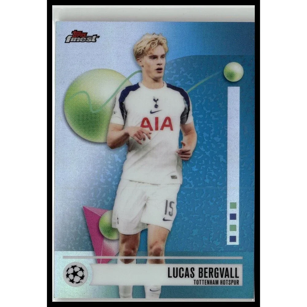 topps 2025-26 Finest UEFA Lucas Bergvall Refractor refractor